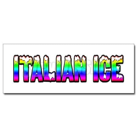 Signmission 12in ITALIAN ICE 1 DECAL sticker cart stand trailer water sno sno cone cold, D-12 Italian Ice1 D-12 Italian Ice1